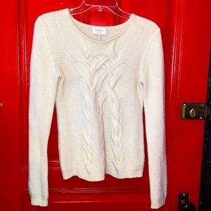 Laundry Cashmere Sweater Cream Size Medium